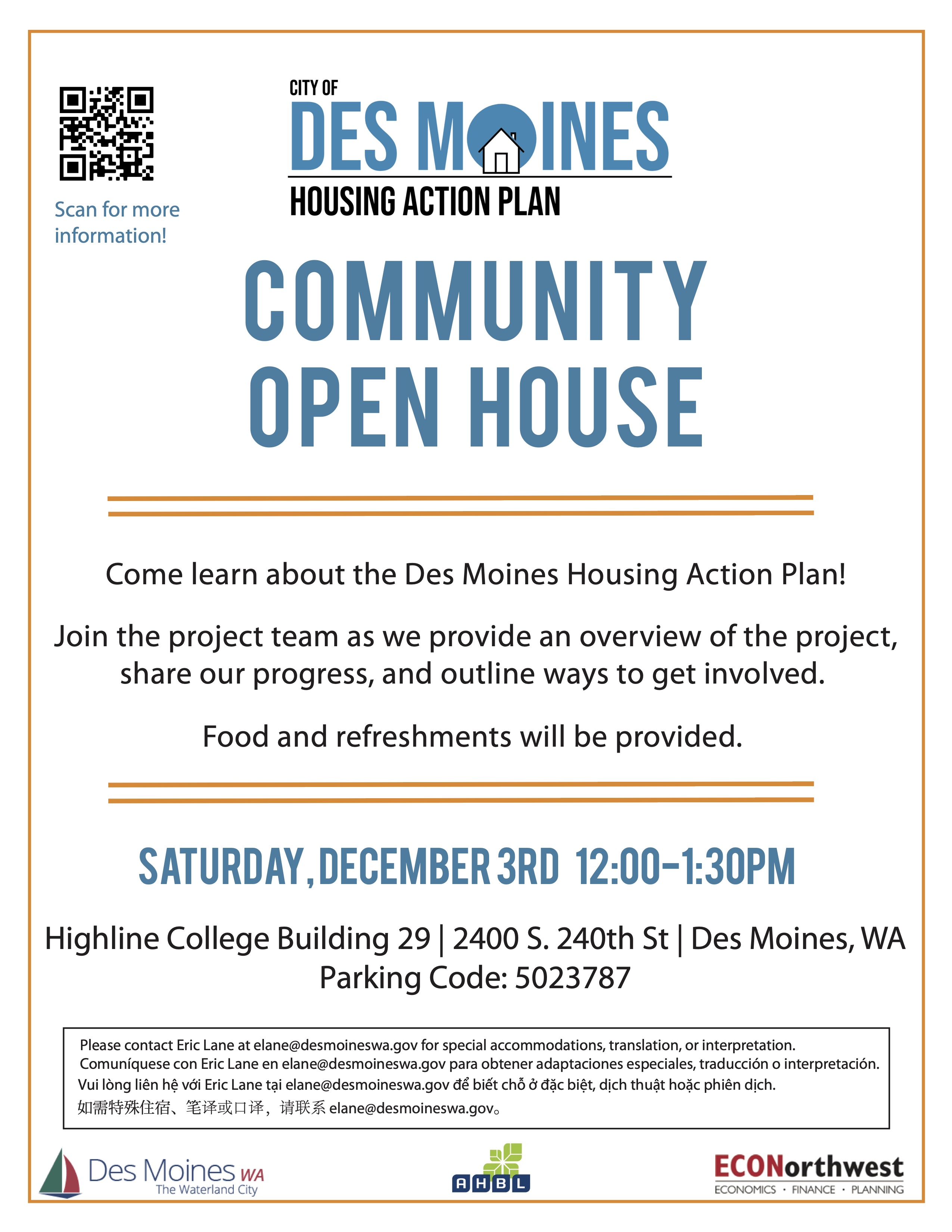 Des Moines Housing Action Plan Westside Seattle